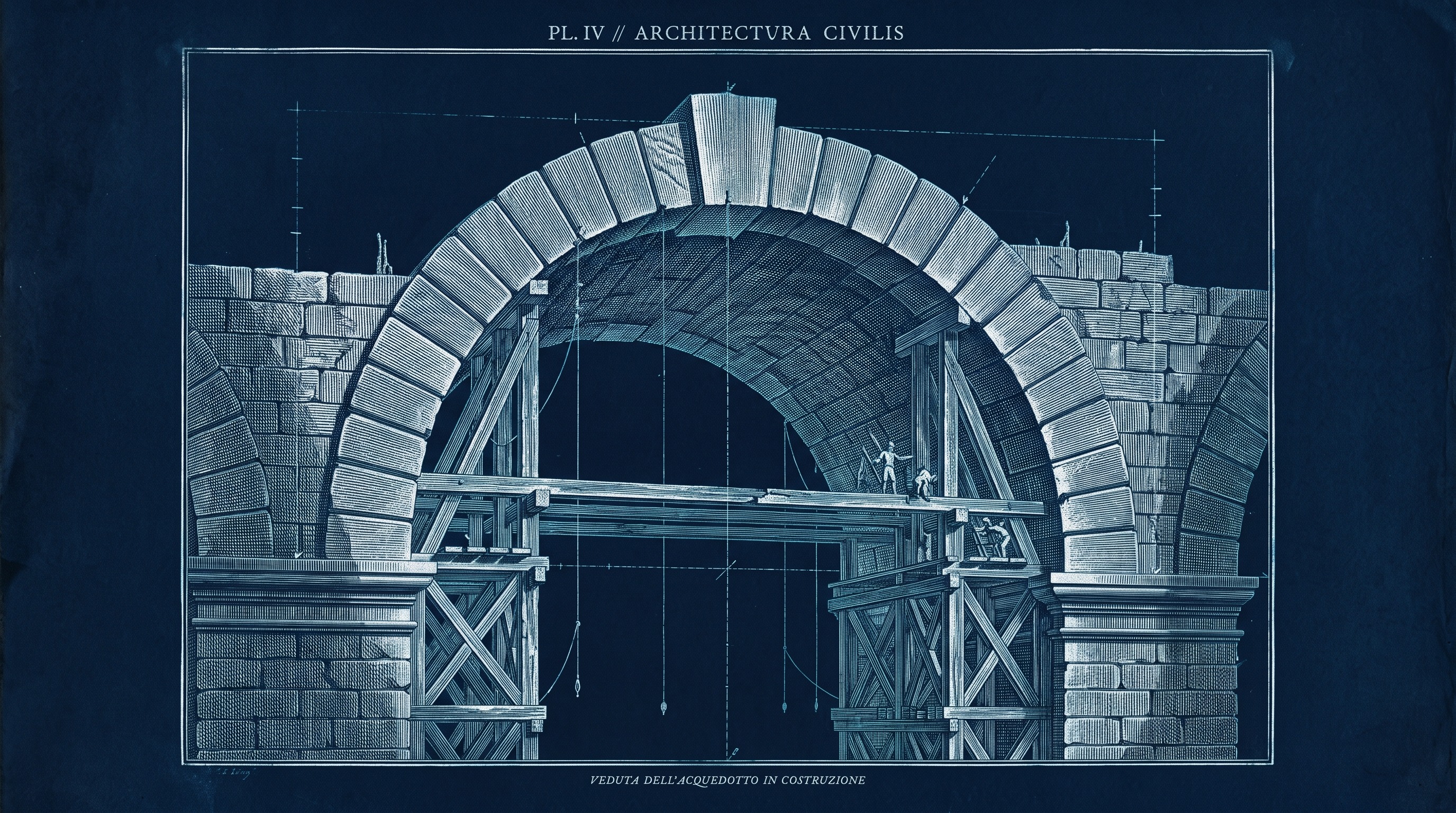 Plate IV - Classical Roman Masonry and Aqueduct Engineering